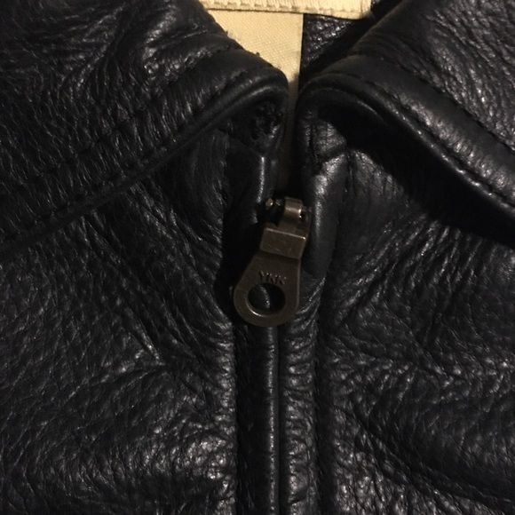 Quality Black Leather Zip-front Vest EUC sz L - Picture 5 of 8